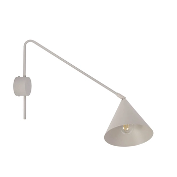 Regulowany kinkiet naścienny Galaxy 40939 Sigma stożek szary