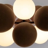 Wisząca lampa molekułowa Vino ABR-GRAPPA-H-B Abruzzo nad stół kule szare białe
