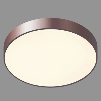 Sufitowa LAMPA natynkowa ORBITAL 5361-830RC-CO-3 Italux okrągła OPRAWA plafon LED 24W 3000K metalowy brązowy