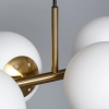 Molekułowa lampa zwis Milano ABR-LWP-6E27 Abruzzo wielopunktowa biały złoty