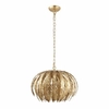 Dekoracyjna lampa wisząca Delphine 76360 Endon do salonu liść złota
