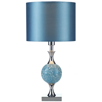 Dekoracyjna lampka stołowa Elsa ELS4223 Dar Lighting mozaika niebieska