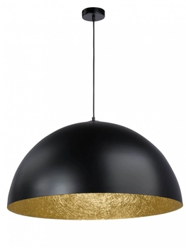 Biurowa lampa wisząca Sfera 30137 nowoczesna czarna złota