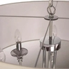 Abażurowa LAMPA wisząca ABU DHABI P06512WH Cosmolight klasyczny zwis do salonu biały