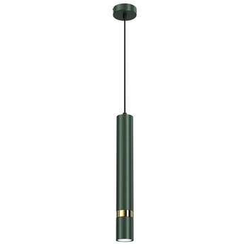 Minimalistyczna lampa wisząca Joker tuba zielona złota