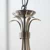 Pokojowa lampa wisząca Bernice 2030-5AS Endon oprawa świecznikowa srebrna