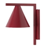 Metalowa lampa ścienna do jadalni Form 1108C15 Aldex stożek czerwony