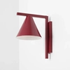 Metalowa lampa ścienna do jadalni Form 1108C15 Aldex stożek czerwony