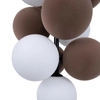 Zwisowa lampa kulista Vino ABR-GRAPPA--B Abruzzo molekuły szare białe