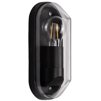 Lampa ścienna ogrodowa CASVELO LE75253 loftowa szklana IP65 antracyt