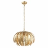 Dekoracyjna lampa wisząca Delphine 76360 Endon do salonu liść złota