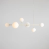 Zwisowa lampa molekułowa Dione 1092K9 Aldex kule białe kremowe