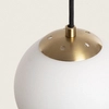 Szklane kule lampa wisząca Milano ABR-LWD-5XE27 Abruzzo złoty biały czarny
