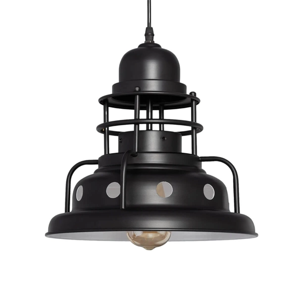 Industrialna lampa wisząca Retro ABR-RRG-E27 Abruzzo metalowa czarny
