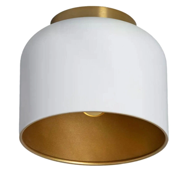 Natynkowa lampa salonowa Mistica ABR-PA-E27 Abruzzo biały złoty