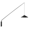 Metalowa lampa ścienna Swing DI-AR-052-PT black Step z regulacją czarna