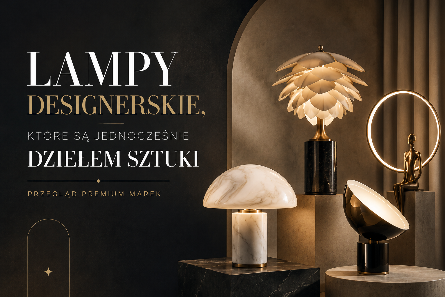 Lampy designerskie, które są jednocześnie dziełem sztuki - przegląd premium marek