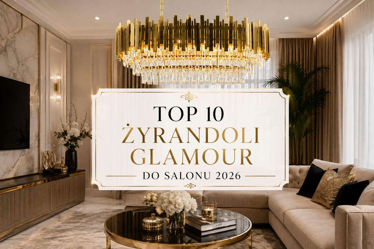 TOP 10 żyrandoli do salonu w stylu glamour w 2026 roku