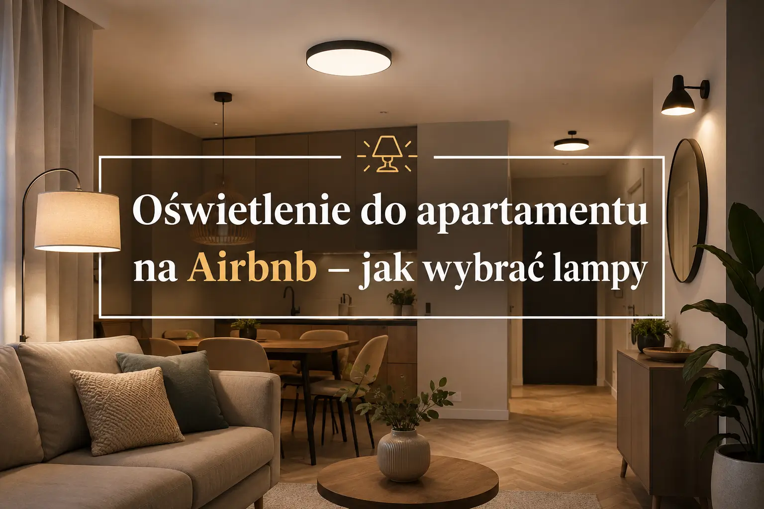 Oświetlenie do apartamentu na Airbnb - jak wybrać lampy